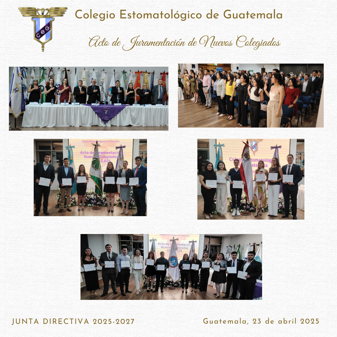Acto de Juramentación Nuevos Colegiados Abril 2025